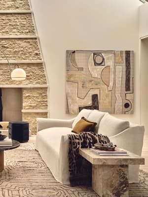 Roma Four Seater Sofa - Linen - Bisque - Hover Image