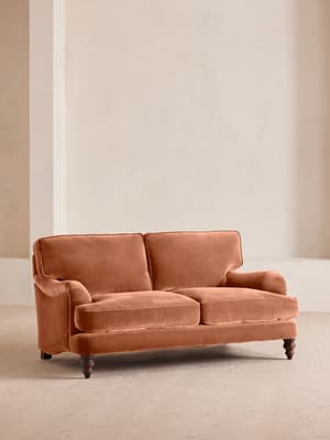 Arundel Two Seater Sofa - Velvet - Antique Rose - Hover Image