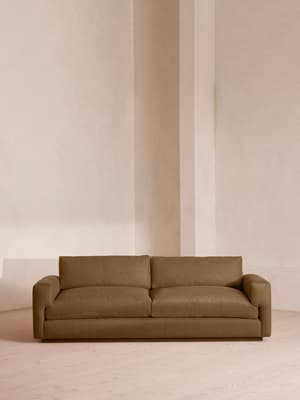 Mossley Three Seater Sofa - Linen - Ochre - US - Listing Image