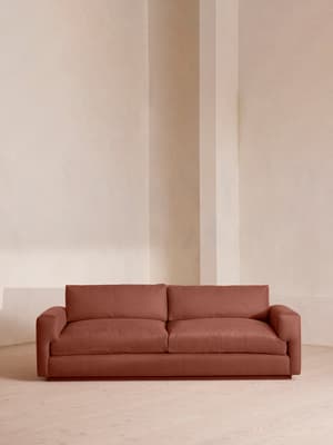 Mossley Three Seater Sofa - Linen - Sienna - US - Hover Image