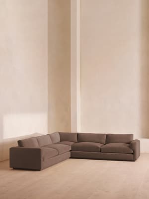 Mossley Corner Sofa - Velvet - Taupe  - US - Listing Image