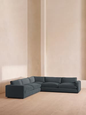 Mossley Corner Sofa - Velvet - Grey Blue  - US - Listing Image