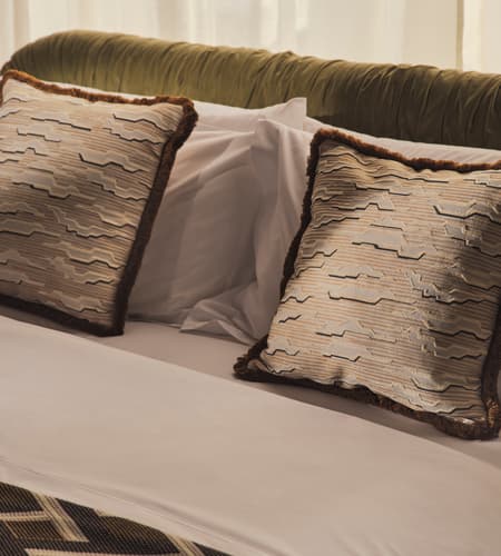 SMALL SQUARE CUSHION GATHERING DUSK main image 0