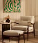 Theodore Footstool - Linen - Natural - Hover Image