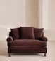 Audrey Loveseat - Velvet - Aubergine - UK - Hover Image