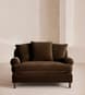 Audrey Loveseat - Sofa - Velvet - Chocolate - US - Hover Image