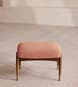Theodore Footstool - Textured Wool Boucle - Coral - Hover Image