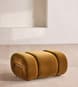 Umbria Footstool - Velvet - Mustard - UK - Hover Image