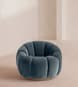 Garret Armchair - Velvet - Grey Blue - Hover Image