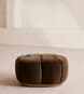 Garret Footstool - Velvet - Chocolate - US - Hover Image