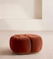 Garret Footstool - Velvet - Rust - US - Listing Image