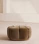 Garret Footstool - Velvet Truffle - UK - Hover Image