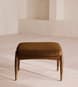 Theodore Footstool - Linen - Terracotta - UK - Hover Image