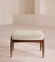 Theodore Footstool - Linen - Bisque - Hover Image