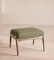 Theodore Oak Footstool - Linen - Sage - Listing Image