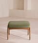 Theodore Oak Footstool - Linen - Sage - Hover Image