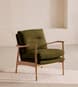 Theodore Oak Armchair - Linen - Olive - Listing Image