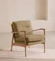 Theodore Oak Armchair - Linen - Wheat - Listing Image