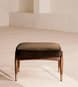 Theodore Footstool - Velvet - Chocolate Brown - US - Hover Image