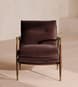 Theodore Armchair - Velvet - Aubergine - UK - Hover Image
