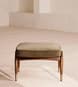 Theodore Footstool - Velvet - Truffle - US - Hover Image