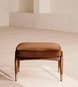 Theodore Footstool - Velvet - Cinnamon - UK - Hover Image