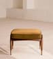 Theodore Footstool - Velvet - Mustard - US - Hover Image