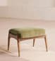 Theodore Oak Footstool Velvet Lichen - US - Listing Image