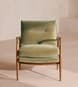 Theodore Oak Armchair - Velvet Lichen - Hover Image