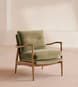 Theodore Oak Armchair - Velvet Lichen - US - Listing Image