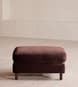 Audrey Rectangle Ottoman - Velvet - Aubergine - US - Hover Image