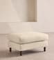 Audrey Rectangle Ottoman - Linen - Bisque - Listing Image