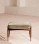 Theodore Footstool - Velvet - Oyster - UK - Hover Image