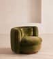 Vivienne Armchair - Velvet - Olive - Hover Image