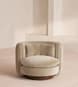 Vivienne Armchair - Velvet - Oyster - UK - Hover Image