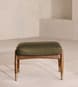 Theodore Footstool - Leather - Moss - UK - Hover Image