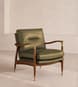 Theodore Armchair - Leather Moss - UK - Listing Image