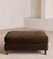 Audrey Square Ottoman - Sofa - Velvet - Chocolate - US - Hover Image