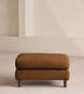 Audrey Rectangle Ottoman - Linen - Terracotta - UK - Hover Image