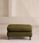 Audrey Rectangle Ottoman - Linen - Olive - Hover Image