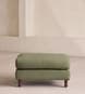 Audrey Rectangle Ottoman - Linen - Sage - Hover Image