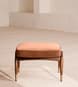 Theodore Footstool - Velvet - Antique Rose - Hover Image