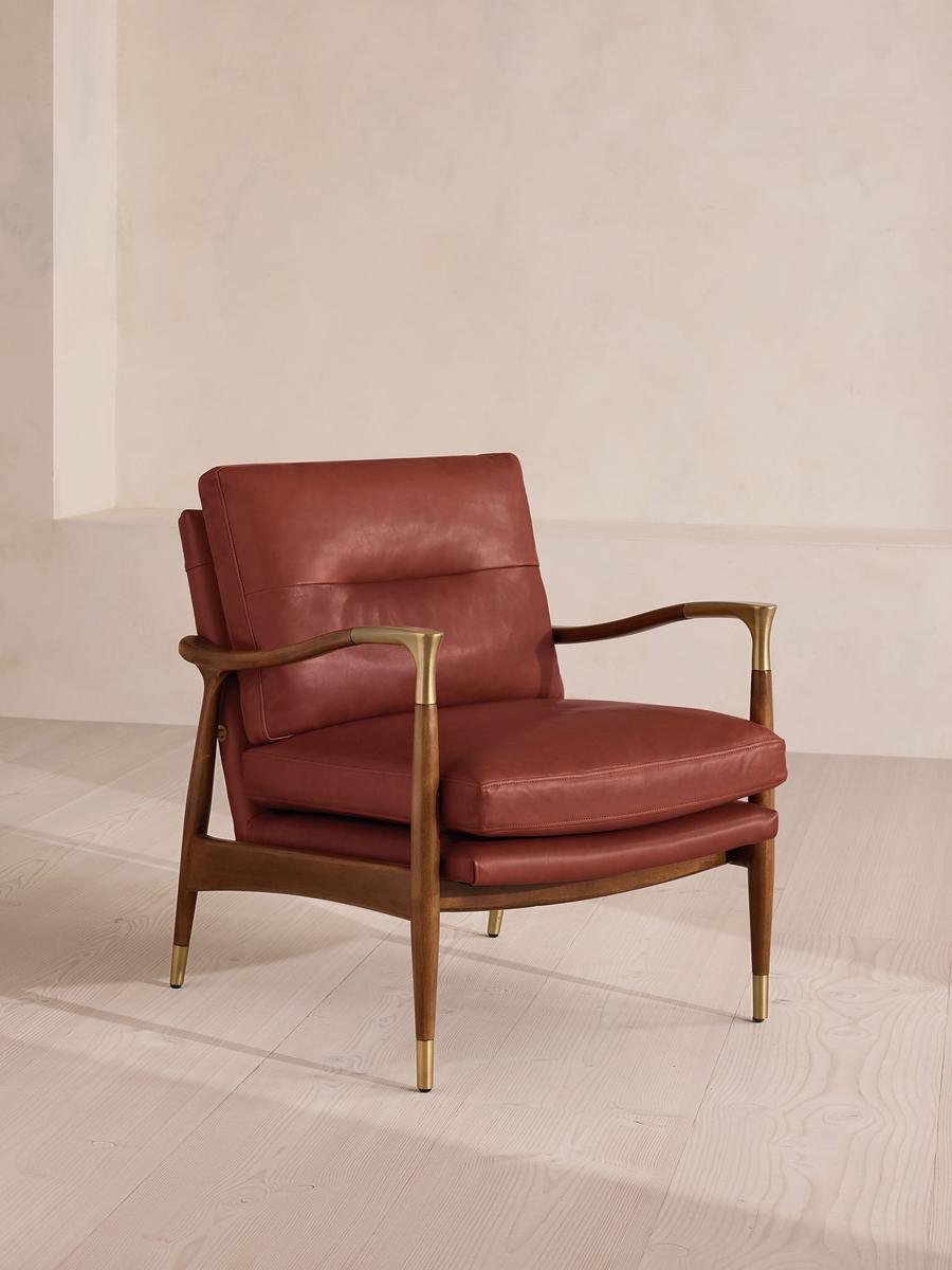 Theodore Armchair - Leather - Sangria - US - Listing Image