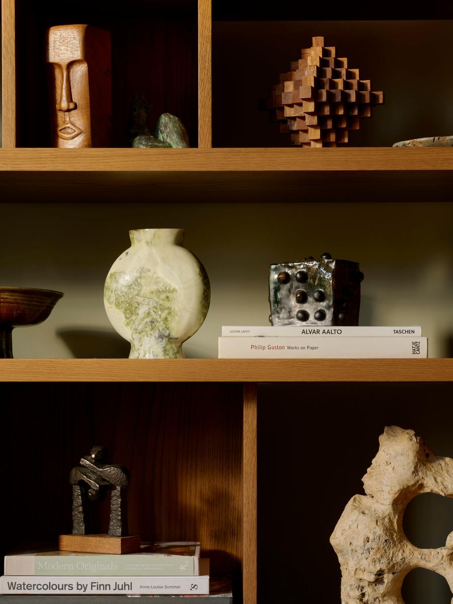 Sesso Vase, Wide, Green
