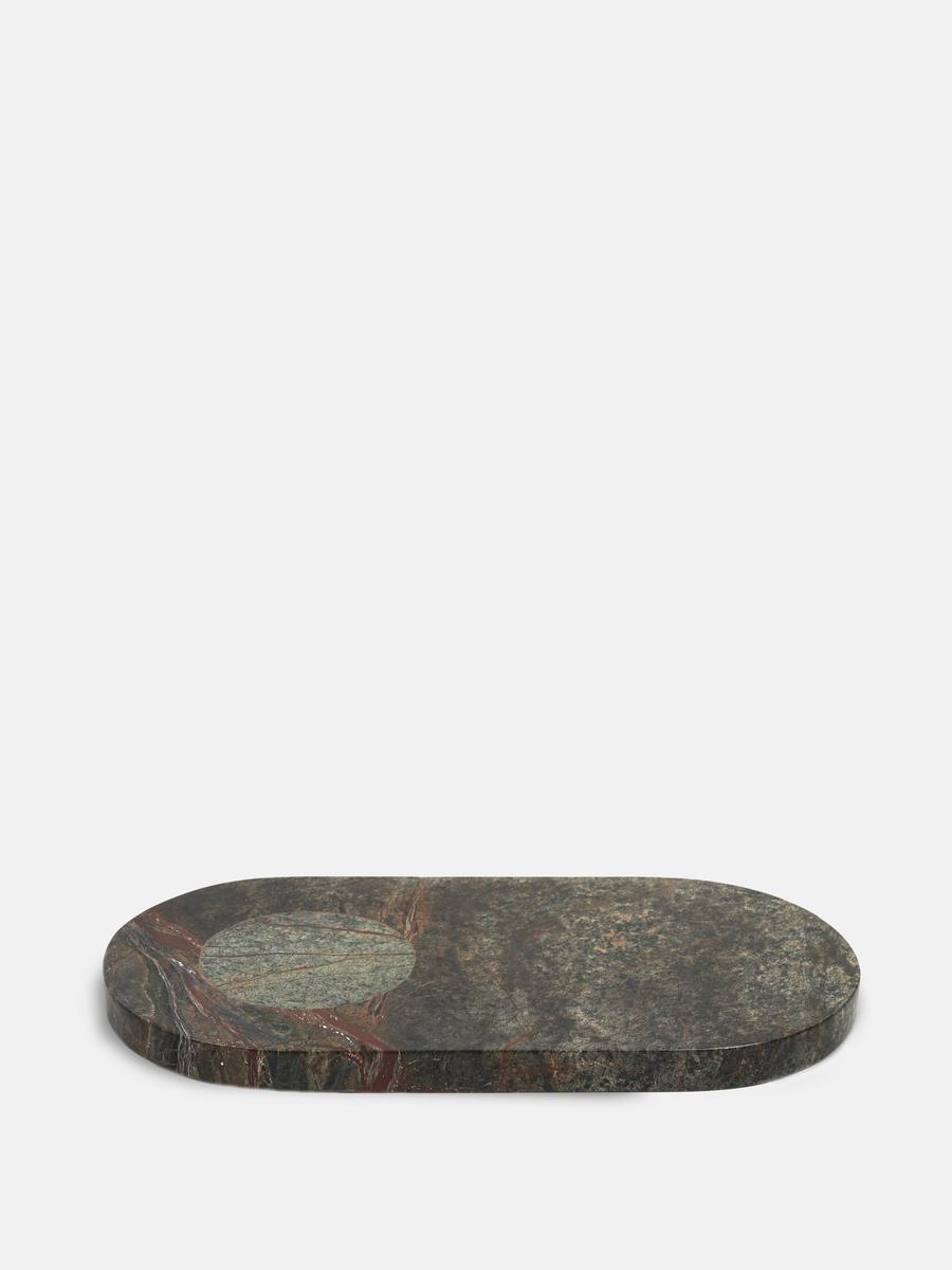 Astell Serving Board, Large, Forest Green Marble