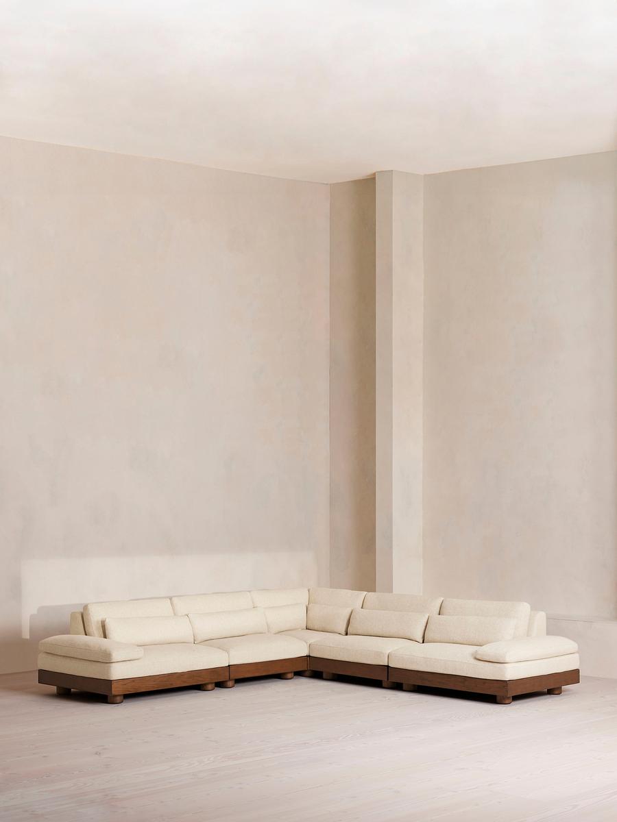 Truro Modular Sofa, Corner Sofa, Textured Linen US
