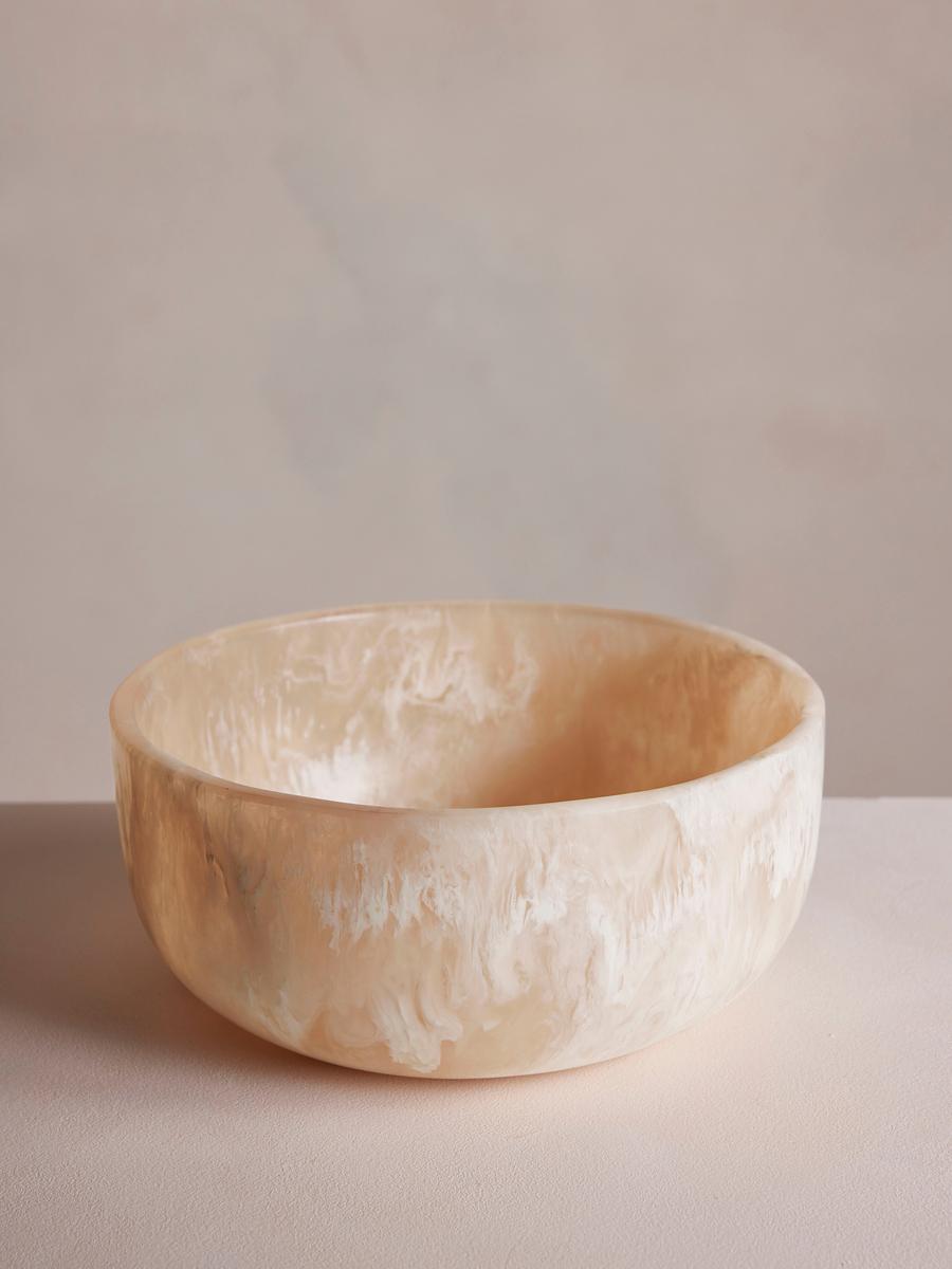 Miller Resin Salad Bowl, White