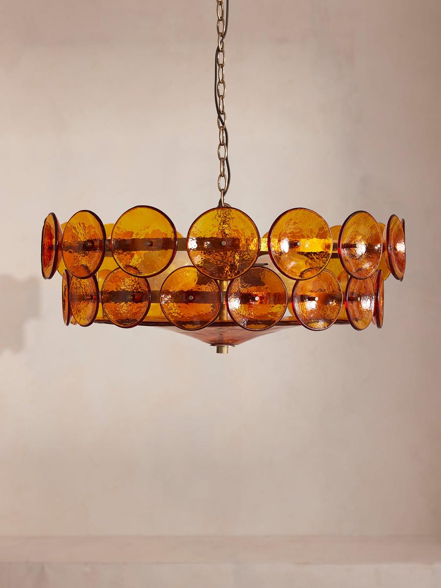 Lorenzo Amber Chandelier - Elegant Lighting