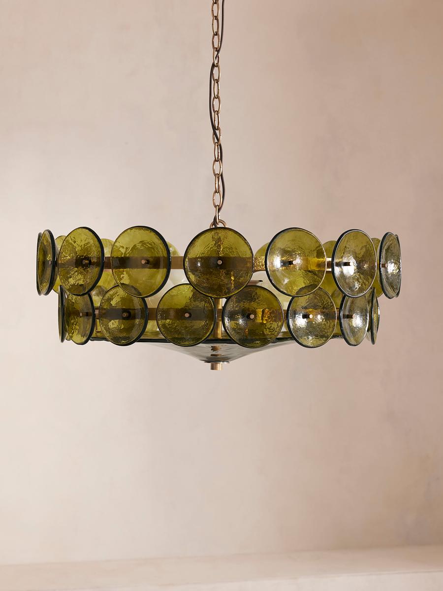 Lorenzo Green Chandelier - Elegant Lighting Solution