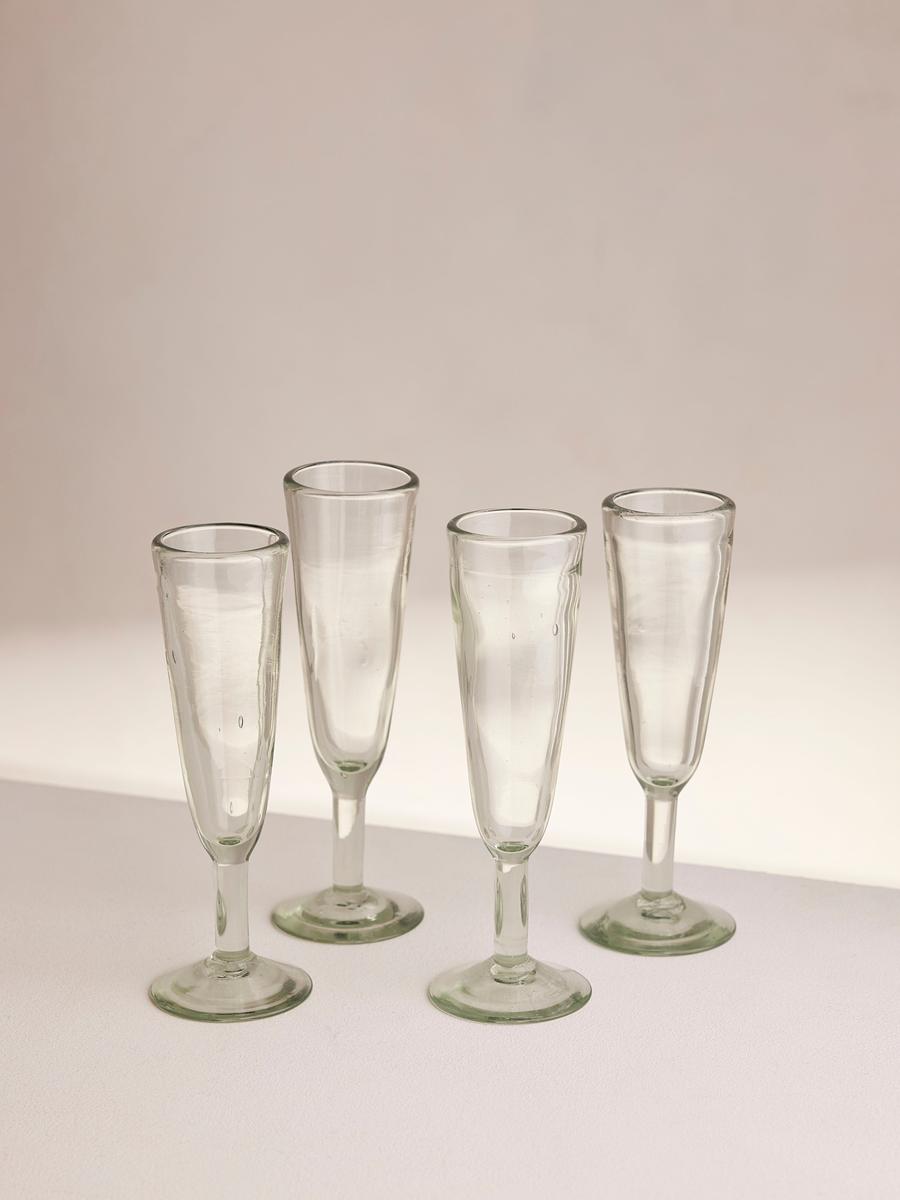 Country House Flute, Set of Four